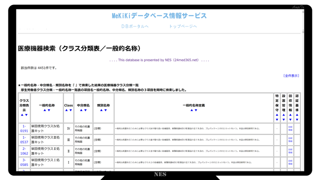 MeKiKiデータベース（PHPを活用した公開データベース）